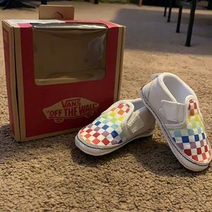 Rainbow color infant vans